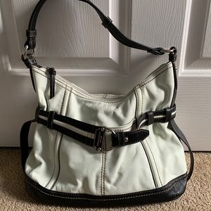 Tignanello Bag Leather White/Brown